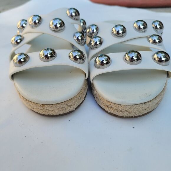 Marc Fisher Prisca Ball Studded Espadrille Sandals - Picture 6 of 6